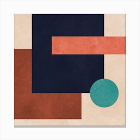 Geometric and harmonious set 5 Canvas Print