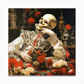 Skeleton Canvas Print