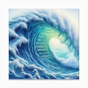 Ocean Wave Canvas Print 1 Canvas Print