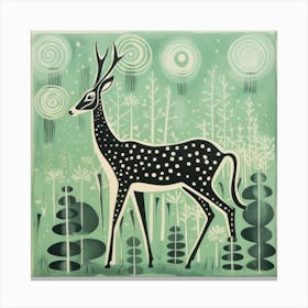 Deer In The Woods 2 Toile