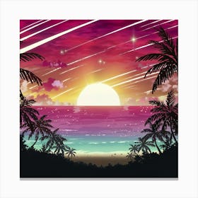 Tropical Sunset Stampe su tela