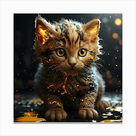 Fire Kitten Canvas Print