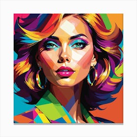 Colorful Woman Canvas Print