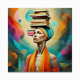 Flowing Forms of Art and Intellectual Balance Canvas Print