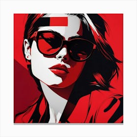 Woman In Sunglasses 3 Canvas Print