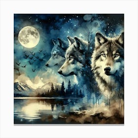 Wild Animal Illustration 238 Canvas Print