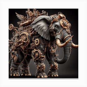 Steampunk Elephant Canvas Print