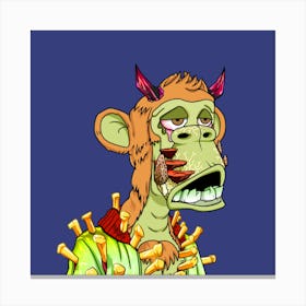 Devil Monkey Canvas Print