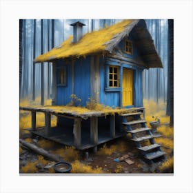 House In The Woods Canvas Print