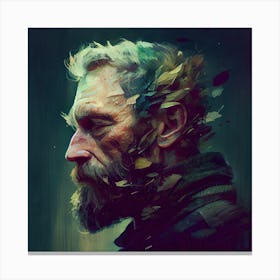Man With A Beard Mental Health Canvas Print