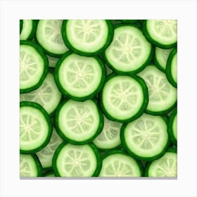 Cucumber Slices Canvas Print