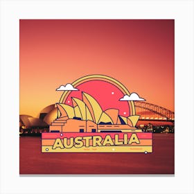 Australia At Sunset Canvas Print