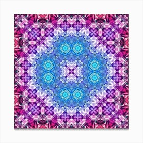 Abstract Pattern Purple Glow 5 Canvas Print