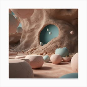 Spheres In The Desert Canvas Print