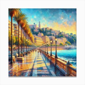 Riviera Reverie: Where Glamour and Tranquility Converge Canvas Print