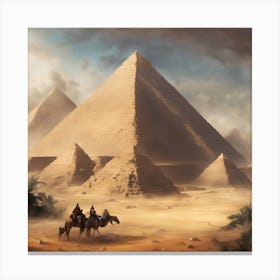 amazing pyramids Canvas Print