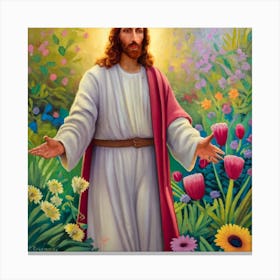 Jesus In The Garden 4 Canvas Print