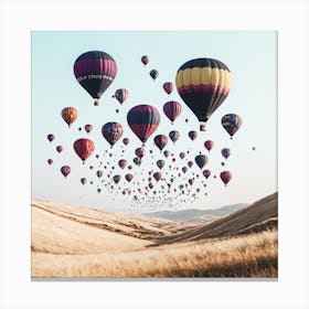 Hot Air Balloons In The Sky 4 Canvas Print