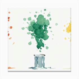 Watercolor Splatters 1 Canvas Print