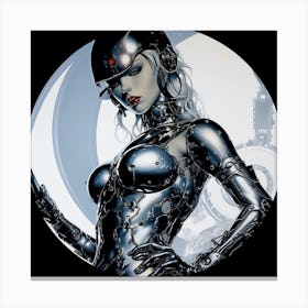 Cyborg Woman 2 Canvas Print