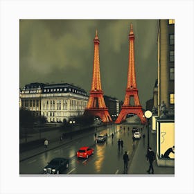 Paris Eiffel Tower 1 Canvas Print