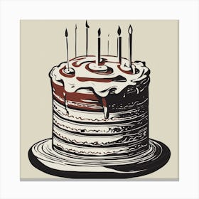 Birthday Cake Canvas Print