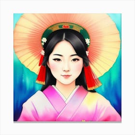 Echoes of Elegance: The Allure of a Geisha Canvas Print