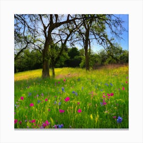 Wildflowers In The Meadow 1 Canvas Print