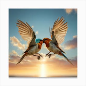 Birds In Flight Canvas Print