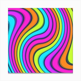 Swirl Twirl Design Pattern Waves Canvas Print