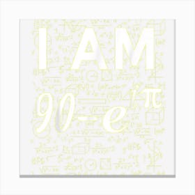 91st Birthday 91 Years Old Math Geek Euler Identity Canvas Print