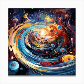 Galaxy Painting Canvas Print