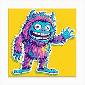 Monster Sticker 6 Canvas Print