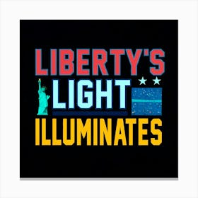 Liberty'S Light Illuminates 2 Canvas Print