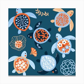 Sea Turtles Canvas Print