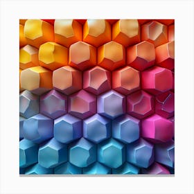 3d Cubes Background Canvas Print