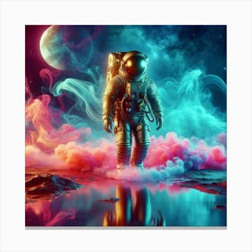 Astronaut In Space 1 Canvas Print