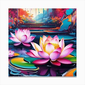 Lotus 9 Canvas Print