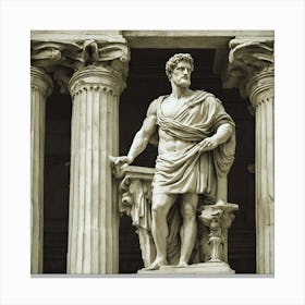 Statue Of Greece Canvas Print