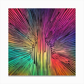 Abstract Psychedelic Background Canvas Print