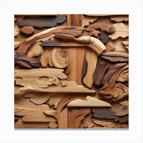 Wood Carvings 2 Canvas Print
