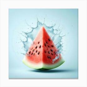 Watermelon Splash Canvas Print