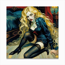 Vampire Girl Canvas Print