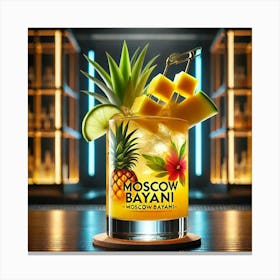 A Fusion Cocktail Named Moscow Bayani, Combining Canvas Print