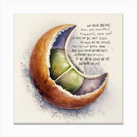 Acorn Poem Canvas Print