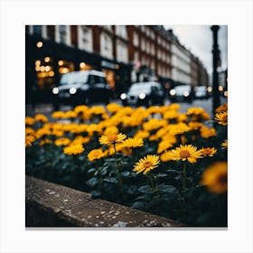 Flowers In London Photography (12) Canvas Print