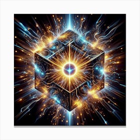 Cube Of Light 16 Canvas Print