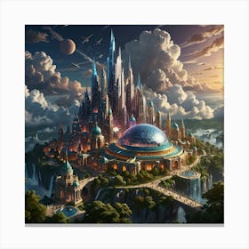 Fantasy City 7 Canvas Print