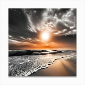 Sunrise At The Beach 7 Canvas Print