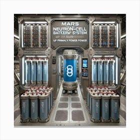 Mars Dominion Mobile Medical Unit Neutron Cell Battery Backup System Canvas Print